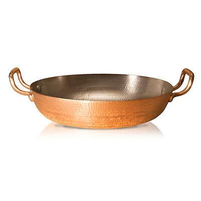 hammered copper paella pan