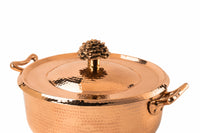 Copper Cookware Set of 7 Flower Lid