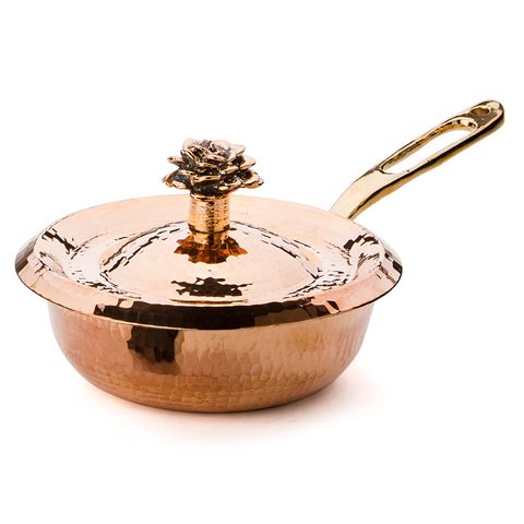 2 qt Saute Pan with Flower Lid - AmorettiBrothers