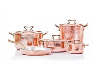 Copper Cookware 9-pcs Set with Standard Lid