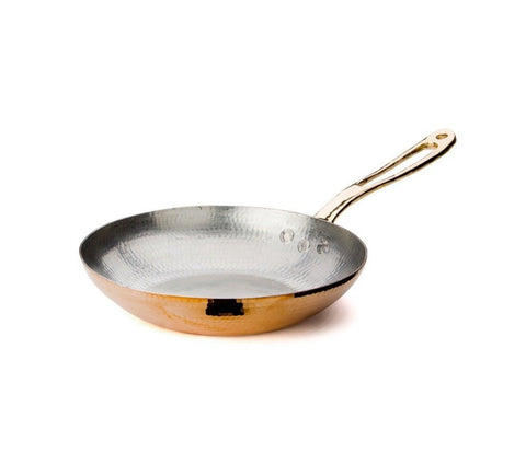 hammered copper fry pan  by amoretti brothers