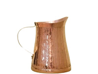 Handmade copper milk pot with lines Amoretti Brothers